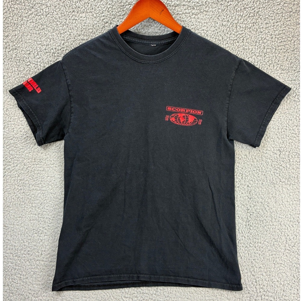 Drake Scorpion World Tour 2018 Concert T-Shirt Mens Black Rap Graphic Tee